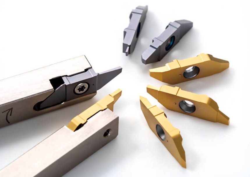 Tungaloy Adds Back-Turning, Grooving, and Threading Inserts to the DuoForceCut Series